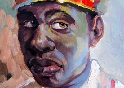 Man in colorful hat displaying the psychology of an exposed attitude.