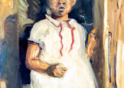 Young Momma 1946 standing in a doorway